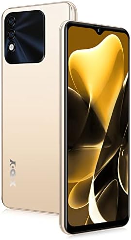 Xgody X60 Pro Unlocked Smartphones, 6.5 Inch Android 9.1 OS Cheap Cell Phones, 2022 4G Dual 5MP Camera and Dual SIM Phones, 3000mAh Massive Battery, Face Recognition Gold