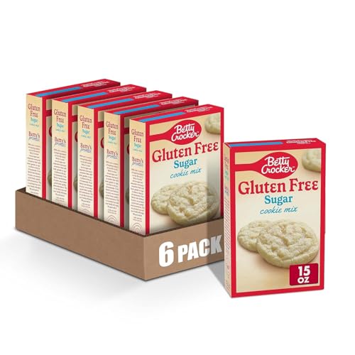 Betty Crocker Gluten Free Sugar Cookie Mix, 15 oz. Pack of 6