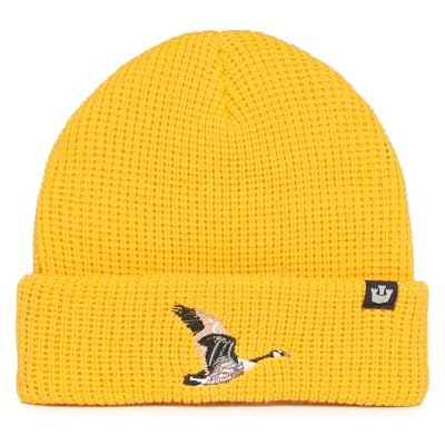 Goorin Bros. The Farm Unisex Acrylic Cuffed Beanie, Gold Ribbed Goose, One Size