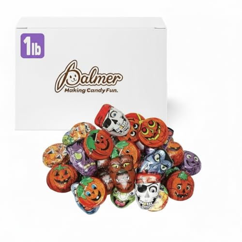 Palmer Milk Chocolate Assortments, Crisp and Crunchy Candy, Individually Wrapped Halloween Pieces, Making Candy Fun Since 1948 1 Pound, Tricky Treats