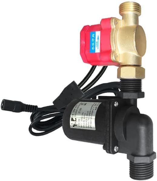 Mini Power Small Pump Brushless 24V Booster Water Pump Automatic Hot Water Circulation Pump 24V with Flow Switch Sensor Amphibious (Voltage : 24V)