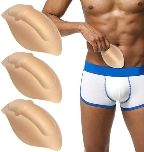 3Pcs Bulge Enhancer Men, Sponge Bulge Enhancing Underwear, Perfect for Swimming Boxers, Briefs, Thongs, Shorts, Sporting Goods