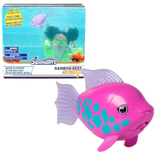 SwimWays Rainbow Reef Fish Toy, Kids Swimming Accessories & Water Toys, Learn to Swim Pool Toys for Kids Ages 5 & Up, Batteries Included, Tuna Turner