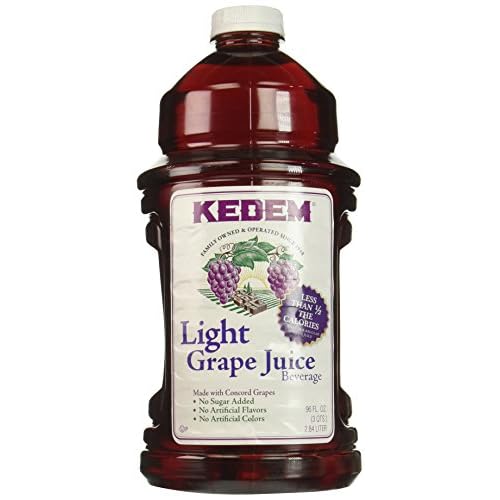 Kedem Pure Kosher Grape Juice, Concord Light, 96 Fluid Ounce