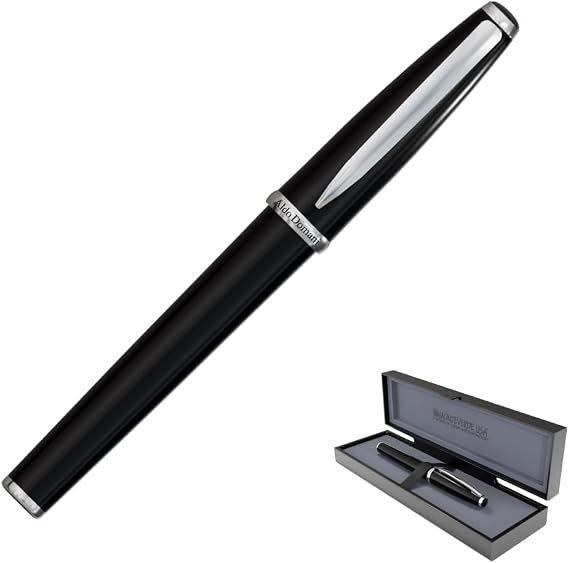 Monteverde USA Aldo Domani Rollerball Pen - Black, Smooth Writing, Italian-Inspired Design