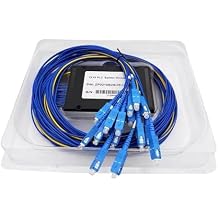 2x16 2pcs 2x32/16 PLC Fiber Optic Splitter Box SC FC St LC Type Braids, FTTH Cassette Type(2x16 SC)