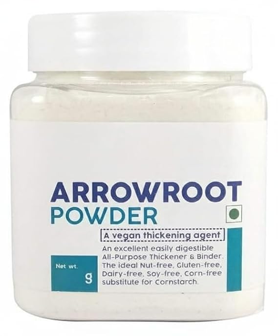 Arrowroot Powder (150 g) (Gluten-Free) Vegan Thickening Agent | All purpose Thickener & Binder | Alternative for CornStarch | Boosts Immune System | Body Rehydration | Use In DIY Cosmetics