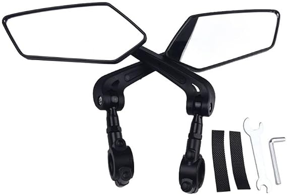 2PCS Bike Mirrors For Handlebars For Catrike Road AR 2017-2020,360 Adjustable Rotatable Wide Angle Mirror Accessories