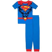 Superman Boys' 2-piece Snug-fit Cotton Pajama Set, Soft & Cute for Kids