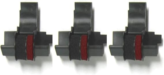 (3 Pack) Nu-Kote NR42 Compatible Ink Roller (Black and Red)