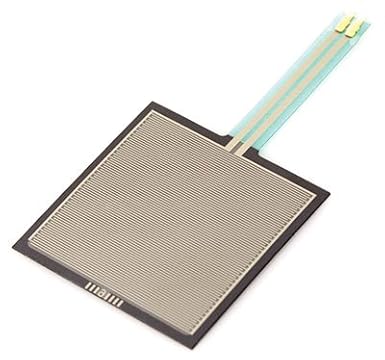 Force Sensing Resistor,1.5 INCH Square,1oz-22LBS,2 Leads,0.1 INCH SPACING