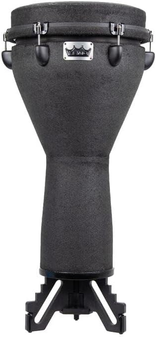 Remo Mondo DJ-0012-BE 12" Key-Tuned Djembe, Black Earth w/Lock Top Riser