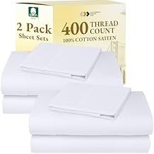 California Design Den King Bed Sheets Set - Soft 400 Thread Count Sateen, Natural 100% Cotton Sheets, Deep Pockets with All-Around Elastic, Durable Bedding Set - Indigo Dusty Blue