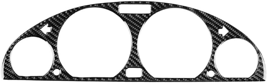 Interior Trim Strips Auto Carbon Fiber Center Instrument Panel Decorative Frame Panel Cover Trim Stickers Accessoire For BMW E46 M3 1998-2005 Car Interior Decorative Cover Trim