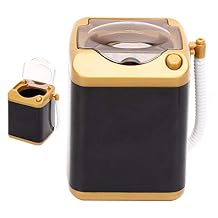 Washing Machine,Mini Electric Mini Washing Machine for Make up Brushes, Simulation Plastic Automatic Quick Drying Cleaning Machine for Women Girls for Sponge Powder Puff Toy