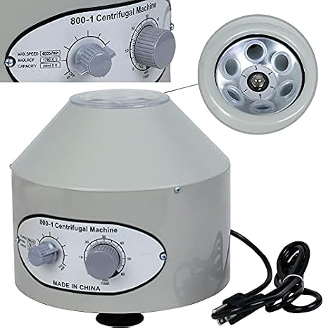 Electric Centrifuge Machine Lab Medical Practice 800-1 4000rpm W/ 6X 20ml Rotor Medical Practice Machine