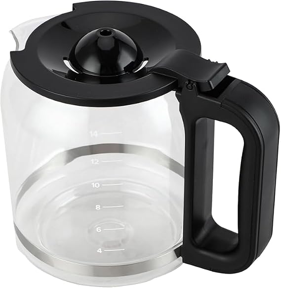 14 Cup Glass Carafe Pot ONLY Compatible with Braun Pure Flavor Coffee Maker KF 5650