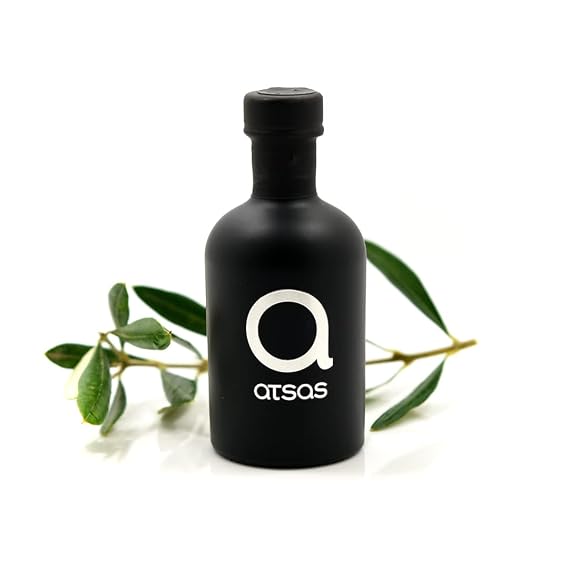 Atsas Extra Virgin Organic Olive Oil - Rich in Polyphenols - Cyprus Cold Pressed EVOO - Multiple Health Award Winner - New Harvest -100ml