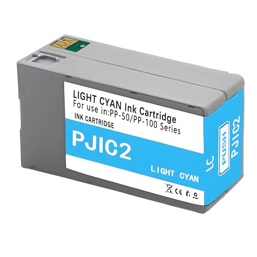 PP50 PP100 PJIC2 C13S020447 Ink Cartridges Set PJIC-2 for DiscProducer PP-50 PP-100 Printers 1-Pack, Light Cyan
