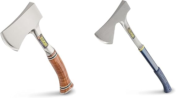 ESTWING Sportsman's Axe - 12" Camping Hatchet + ESTWING Camper's Axe - 26" Wood Splitting Tool