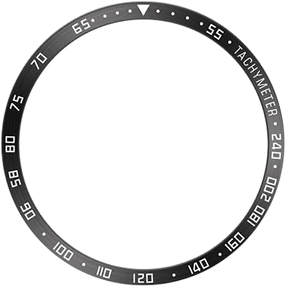 AISPORTS Bezel Styling Compatible with Samsung Galaxy Watch 6 Classic 43mm Bezel Ring Adhesive Cover Anti Scratch Stainless Steel Metal Bezel Loop Protective Case Cover for Galaxy Watch 6 Classic 43mm