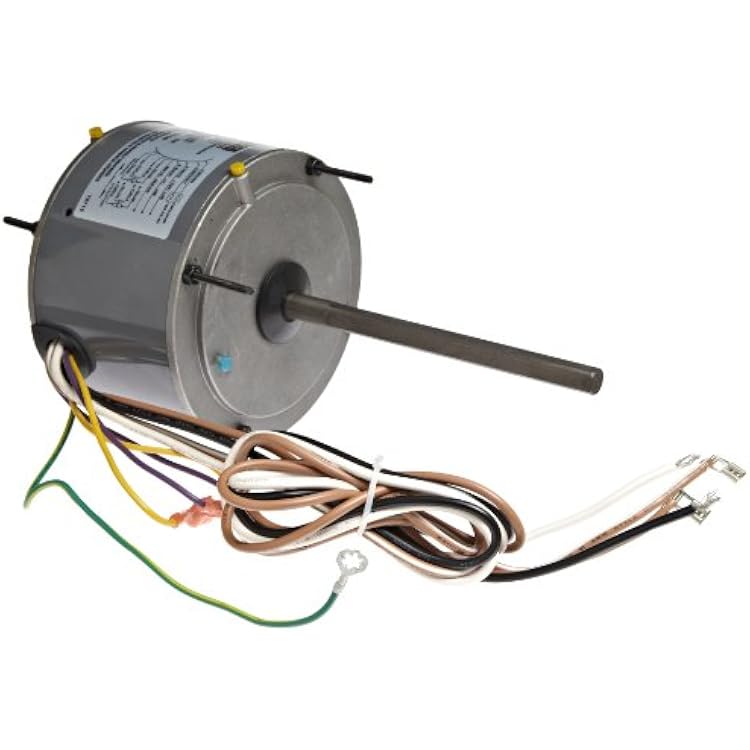 Fasco D5459 5.6 Frame Open Ventilated Permanent Split Capacitor Condenser Fan Motor with Sleeve Bearing, 18, 16HP, 1075rpm, 208-230V, 60Hz, 1 amps
