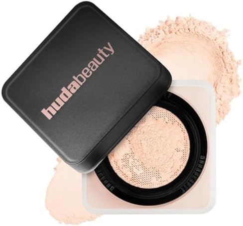 Huda Beauty Easy Bake Loose Baking & Setting Powder-Oil-control and long-lasting makeup setting-Translucent For Natural Look And Everyday Use (Cupcake)
