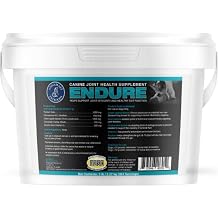 Annamaet Endure Hip & Joint Powder Supplement for Dogs with Glucosamine, Chondroitin and Green Lipped Mussel for Joint Support and Psyllium for Gut Health - 5 lb