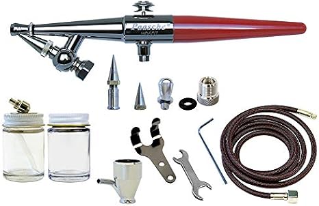 Paasche Airbrush HS-3AS Single Action Siphon Feed Airbrush Set. Includes .45, .65 & 1.05 Spray Heads. Airbrush Made in The USA.