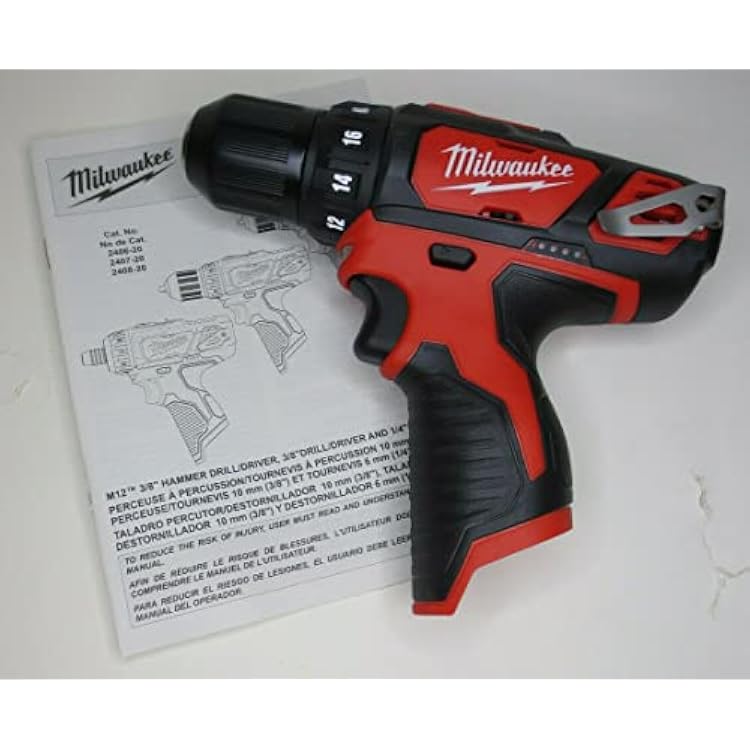 Milwaukee M12 12V 38-Inch Drill Driver 2407-20 Bare Tool Only - Battery, Charger, and Accessories Not Included Limited Edition