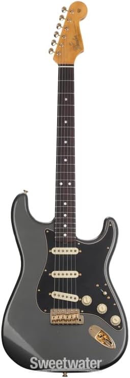Limited-edition '65 Dual-Mag Strat Journeyman Relic Electric Guitar - Faded Aged Charcoal Frost Metal