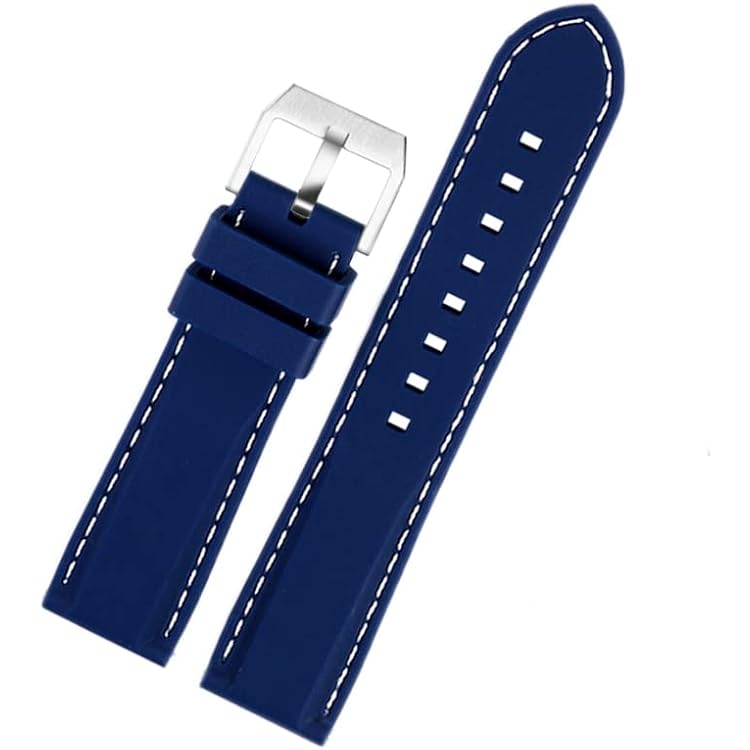 for Citizen Eagle Blue Angel Second Generation JY8078 JY8075 Series Waterproof Silicone Watch Band 22mm