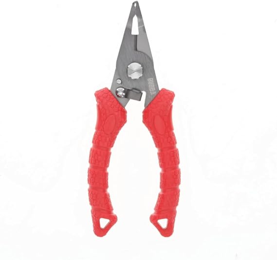 Bubba Split Ring Pliers with Micro Serrated Line Cutters, Precise Tip, Stainless Steel Construction, 6", For Fishing, Line Cutting