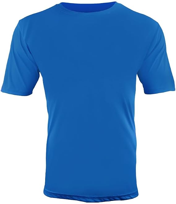 Epic Adult Cool Performance Dry-Fit Crew T-Shirt Jerseys Blue S