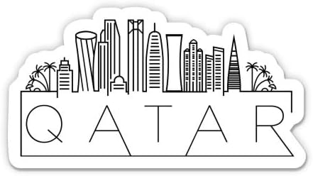 Qatar Vinyl Sticker Decal, 3 inch