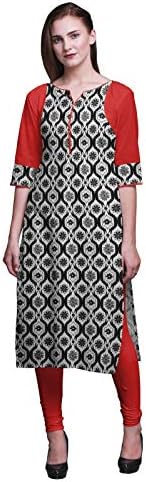 Bimba Cotton Straight Tunic Dresses for Women Printed Kurti Summer Wear Kurta