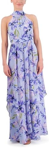 Eliza J Women's Sleeveless Halter Neck Maxi Dress