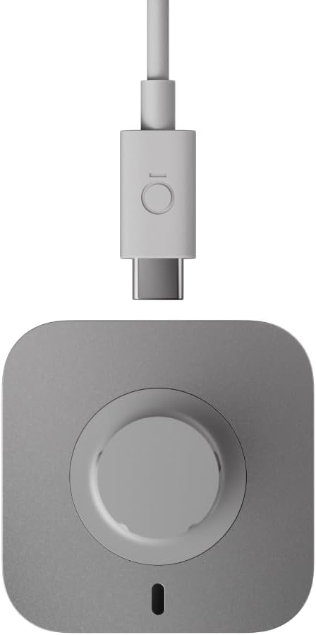Oura Ring Gen 4 Charger - Grey - Size 10 Compatible - Includes Charging Dock & USB-C Cable | Charge Smart Ring Up to 8 Days | Support additional charger, USB-C cord