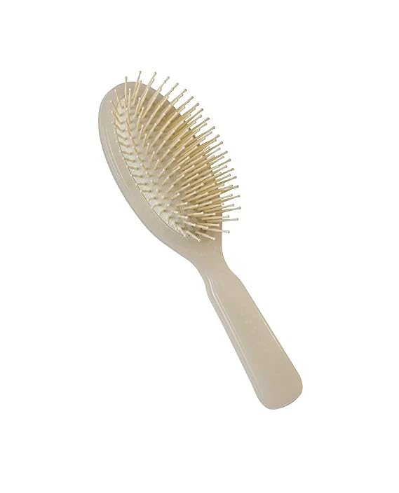 ACCA KAPPA EYE Bioacetate Oval Hair Brush Ivory for Men and Women