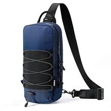 TiMOVO Sling Crossbody Bag for Nintendo Switch 2/Steam Deck/ROG Xbox Ally X/Legion Go, Travel Chest Carrying Case Backpack with 8 Game Card Slots for Switch 2 Console & Accessories, Indigo