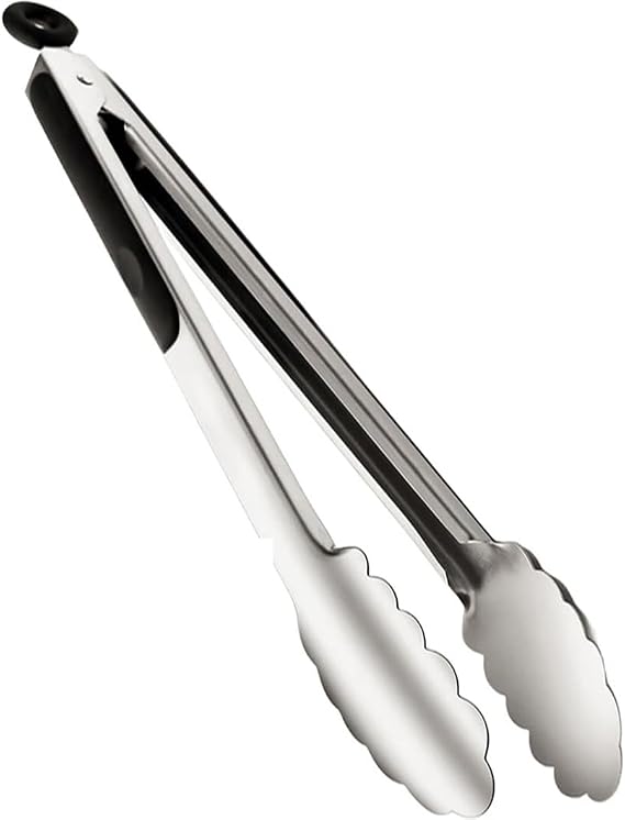 Kitchen Tongs Set of Stainless Steel Tong for Cooking, 16" Inch Extra Long Grill Tongs, 600oF High Heat-Resistant Cooking Tongs, Suitable for Barbecue/Salad/Turning Food