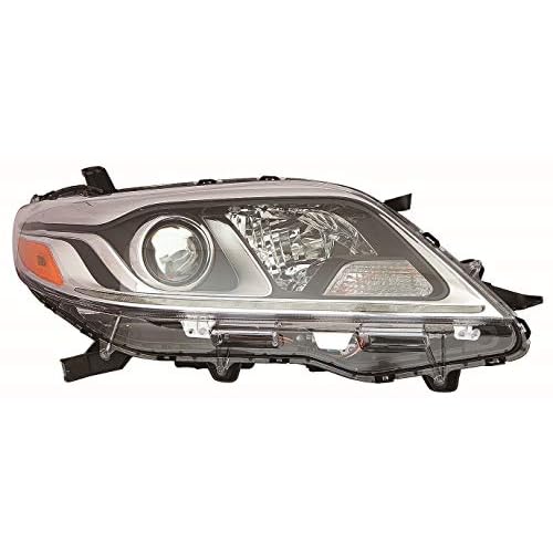 ACK For Toyota Sienna 15-20 Headlight Halogen with LED Day time Running Light LimitedXLE Passenger Side | DOT Certified 81110-08061 | TO2503230