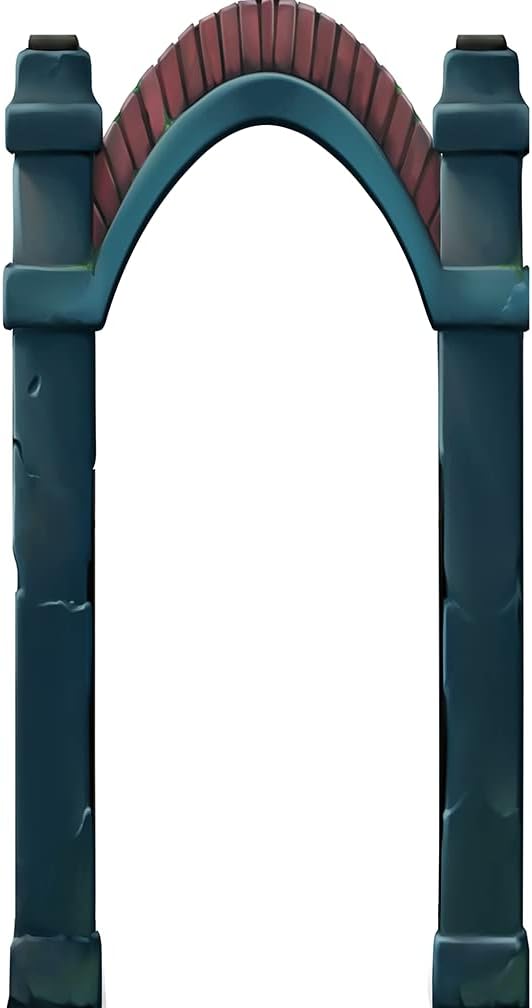 SP12605 Cemetery Arch Gate Halloween Party Prop Cardboard Cutout Standee Standup