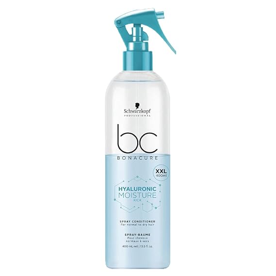 BC BONACURE Hyaluronic Moisture Kick XXL Spray Conditioner, 13.5-Ounce, Packaging May Vary