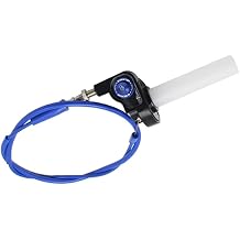7/8" 22mm Twist Throttle Accelerator with Colorful Cable Set for CRF50 CRF70 XR50R XR75 Mini Bike Pit Bike Dirt Bike fit for 4-Stroke Dirt Mini Pocket Bike ATV (Blue)