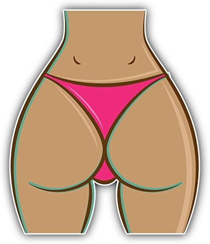 Zirni Sexy Woman Ass Thong Sticker Decal Design
