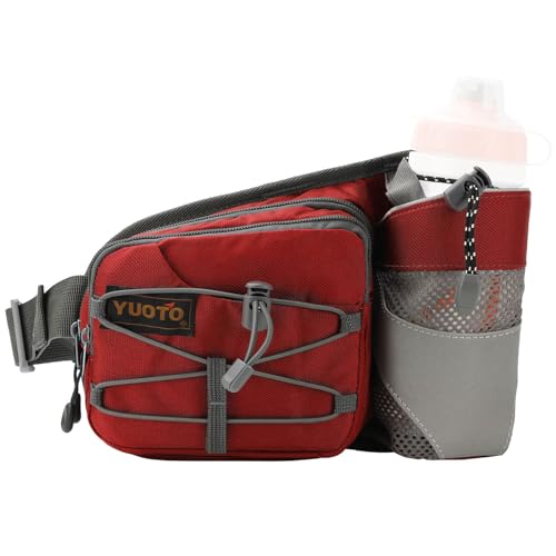 Waist Pack with Water Bottle Holder for Running Walking Hiking Fanny Pack Hydration Belt