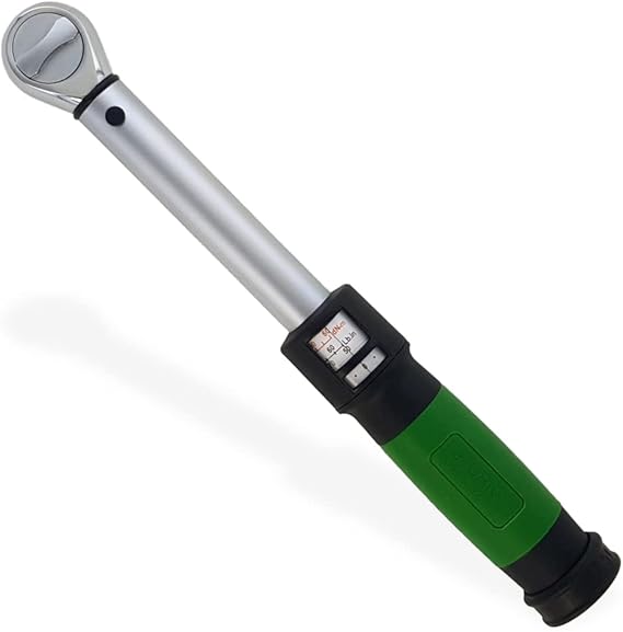 Click-Style Torque Wrench - 38 Drive 50 - 250 in. lbs. (5.6528.25 n.m.) 45 Tooth Ratchet Socket Wrench for Mechanic Tool Set, Easy Read Scale & Ergonomic Grip, Professional Hand Tools for Repairs