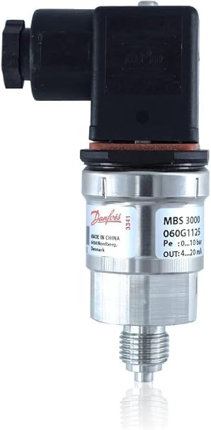 Heavy Duty Pressure Transmitter Transducer (1/4, 0-2.5bar) Thread with 4-20mA for Industrial, Hydraulic Applications & HVAC| Model: MBS 3000