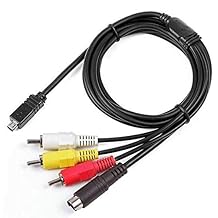 AV A/V Audio Video TV Cable/Cord/Lead for Sony Handycam DCR-SR68/e Camcorder